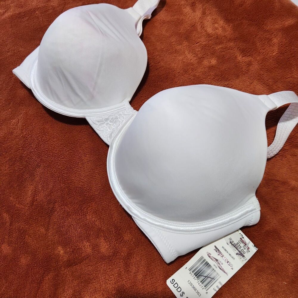 Vanity Fair Bra Size 36D White Underwire Adjustable Straps